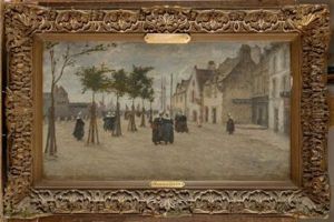 Les Bretonnes Place Du Village by Maurice Grun