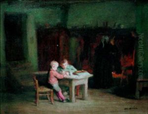 Jeunes Ecoliers, Les Devoirs A La Maison Jeunes Ecoliers, Les Devoirs A La Maison