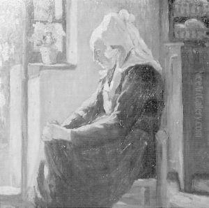 Bretonne Pres De La Fenetre by Maurice Grun
