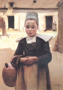 A Breton Girl by Maurice Grun