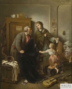 Genreszene Im Stubeninterieur by Johann Grund