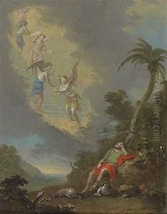 Jakobs Traum Von Der Himmelsleiter by Johann Jakob Norbert Grund
