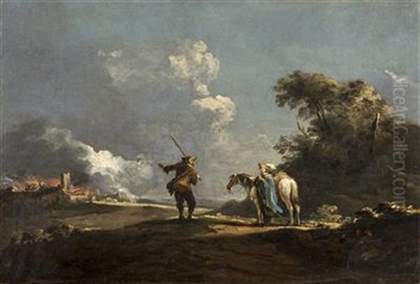 In Front Of Burning City - view 1
