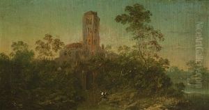 Landschaft Mit Fischer by Norbert Joseph Carl Grund