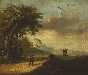 Landschaft Mit Personenstaffage