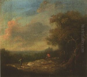 Landschaft Mit Personenstaffage