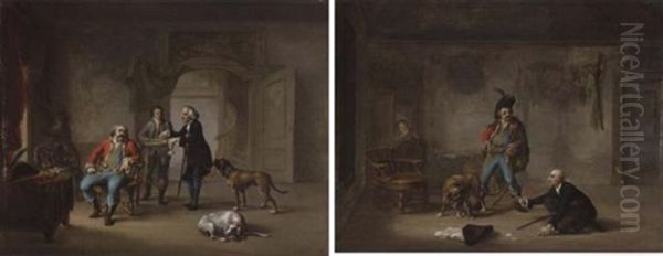 Interior With A Gentleman And His Notary - view 1