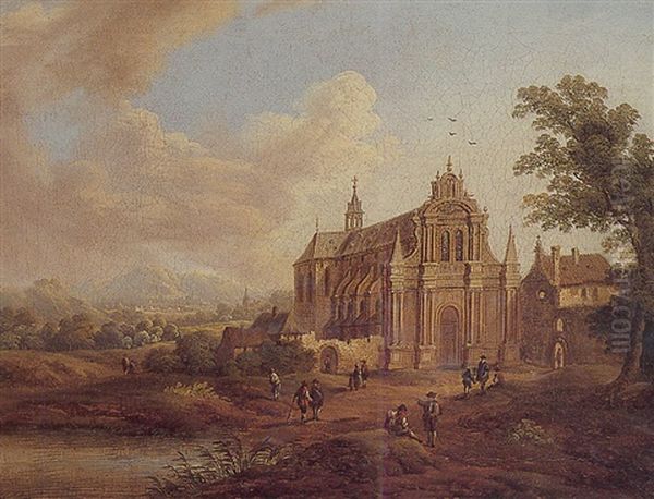 Paysage Anime Avec Une Cathedrale - view 1