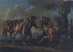Rastende Bauernfamilie by Norbert Joseph Carl Grund