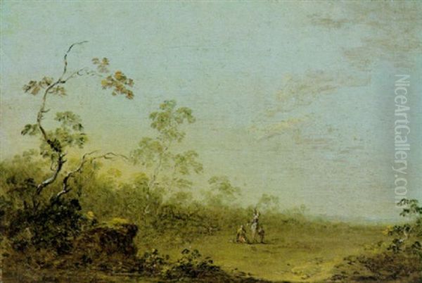 Bewaldete Landschaft Mit Rastenden - view 1