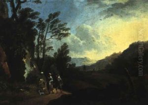 Landschaft Mit Figurnestaffage Landschaft Mit Figurnestaffage