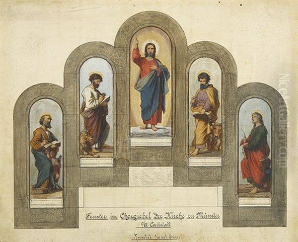 Christus Und Die Vier Apostel. - view 1