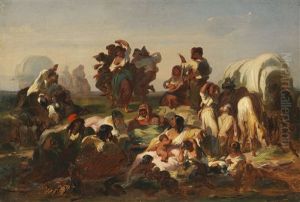 Zigeunerlager by Jakob Gruenenwald