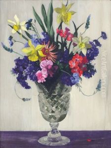 Still Life, Mixed Bunch by Elioth Gruner