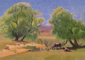 Willows, Yass by Elioth Gruner