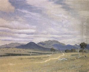 Distant Mountains, Hills Near Canberra by Elioth Gruner