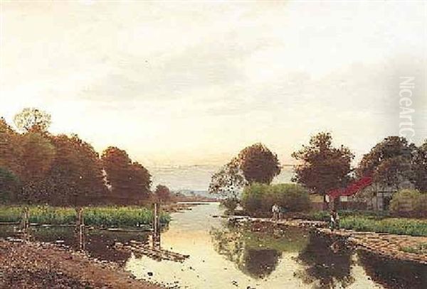 Abendstimmung. Motiv Aus Der Neumark - view 1