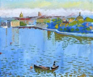 Vy Over Strommen - Stockholm by Isaac Gruenewald
