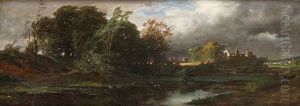 See Vor Dorflicher Landschaft by Jacob Gruenewald
