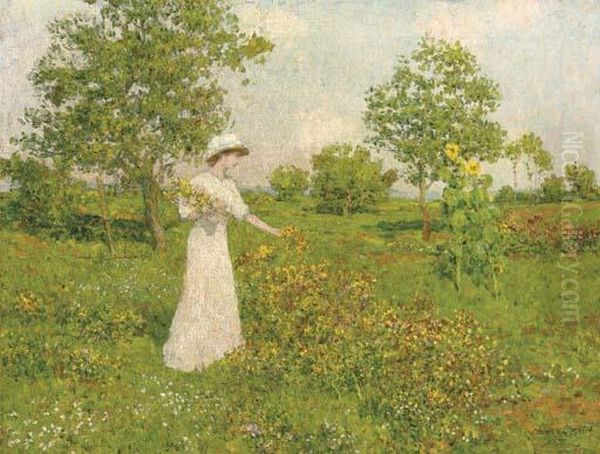 Une Jeune Fille Dans La Prairie - view 1