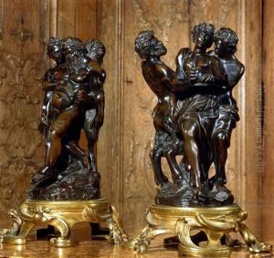 L'ivresse De Silene (+ Pan Dansant Avec Un Satyre Protege Par Ladon; Pair) by Gabriel de Grupello