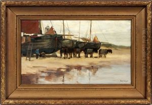 High & Dry- Dutch Fishing Fleet by Charles Paul Gruppe