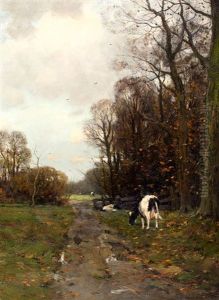 Koeien In Herfstlandschap Koeien In Herfstlandschap