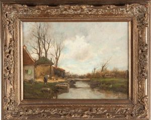 Canal Scene by Charles Paul Gruppe