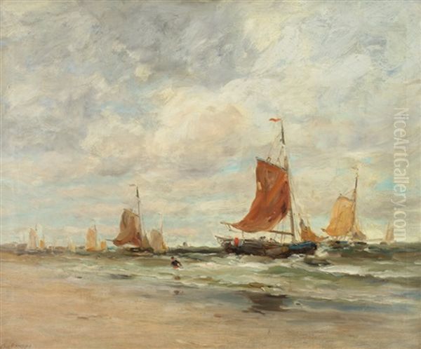 Windy Day On Dutch Coast - view 1