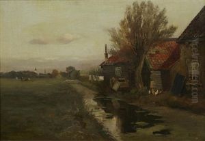 A Farmhouse By A Waterway A Farmhouse By A Waterway