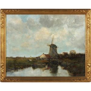 Old Mill - Voorburg, Holland by Charles Paul Gruppe