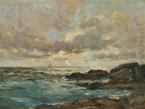 Sunset Mass. Coast by Charles Paul Gruppe