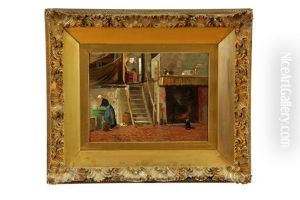 Interior Scene by Charles Paul Gruppe