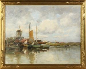 October Skies, Holland Near Voorburg by Charles Paul Gruppe