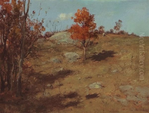 Autumn, Hilltop At Lyme, Connecticut - view 1