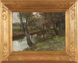 Along The Creek, Spring Landscape