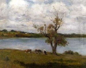 Cattle Grazing By A River