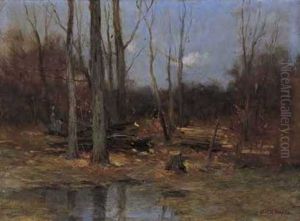 The Wood Cutter by Charles Paul Gruppe