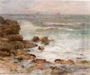 Waves Crashing Onshore by Charles Paul Gruppe