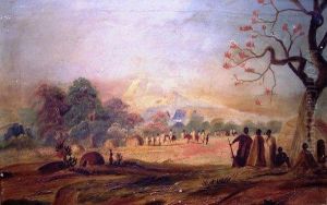 Village In The Amatola Mountains,
South Africa by Thomas John Baines