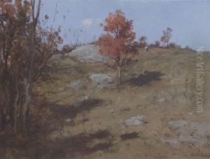 Autumn Hilltop At Lyme, Connecticut by Charles Paul Gruppe