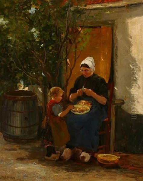 Mother And Child In Exterior Scene - view 1