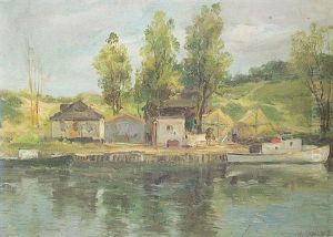 Fishing Shacks Along The Shore