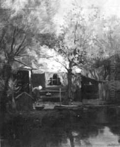 Woman Doing Chores
