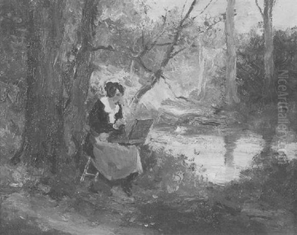 Sketching Above The Creek - view 1
