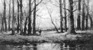 Figure By The River by Charles Paul Gruppe