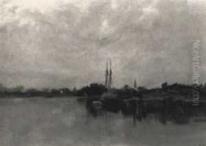 Tusket River, Tusket Nova Scotia by Charles Paul Gruppe