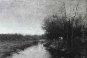 Landscape With Canal by Charles Paul Gruppe