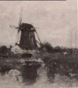 Windmill In A Landscape Windmill In A Landscape
