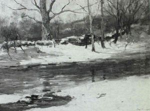 Stream In Winter by Charles Paul Gruppe